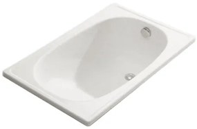 JIKA H2340000000001 - Vasca da bagno con seduta RIGA 105x70 acciaio/bianco