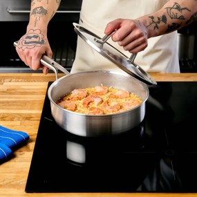 Padella in acciaio inox con coperchio ø 24 cm Lucca 3.0 – FABINI