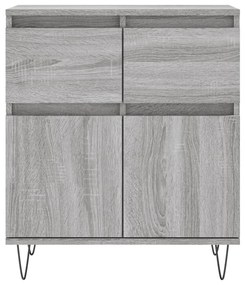 Credenza grigio sonoma 60x35x70 cm in legno multistrato