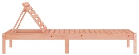 Lettini Prendisole 2pz 199,5x60x74 cm Legno Massello di Douglas