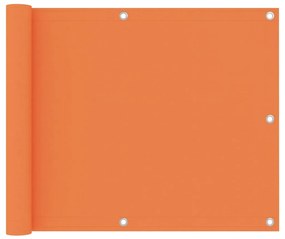 Paravento Da Balcone Arancione 75x400 Cm Tessuto Oxford /