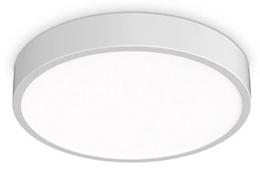 Plafoniera Contemporanea Ray Metallo Bianco Led Integrato 26W 3000K Ip44