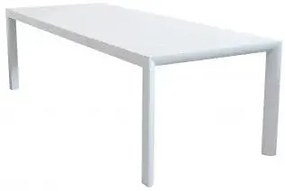 Tavolo allungabile Houston struttura in alluminio 135/180 x 70, Bianco