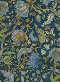 Josephine Munsey Carta da parati Chameleon Trail - Bright Blues and Greens