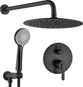 Set doccia da incasso Rea Ontario Black + BOX