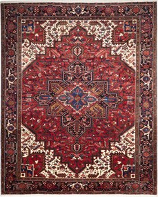 Heriz Tappeto persiano 320 x 260 Rosso (Iran) Annodato A Mano