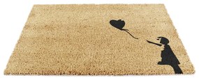 Zerbino in cocco 40x60 cm Girl With a Ballon - Artsy Doormats