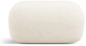 Pouf in tessuto bouclé beige Jenny - Micadoni Home