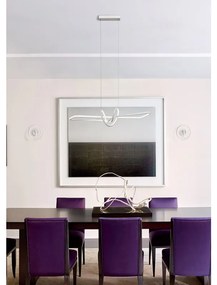 Applique LED design Norha bianco, luce con 3 temperature di colore NOVECENTO