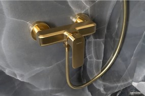 Rubinetto per doccia dorato da parete (con una uscita) Spy – Sapho