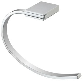 Porta asciugamani da parete ad anello in acciaio cromato  Futura