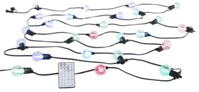 Stringa luminosa led rgb 12 lampadine e12 rgb incluse telecomando i...