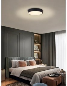 Immax NEO 07201L-Plafoniera LED dimmerabile RONDATE 28W/230V nero Tuya+RC