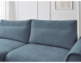 Divano angolare blu Aden – Bobochic Paris