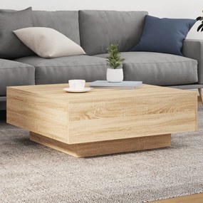 Tavolino Da Salotto Rovere Sonoma 80x80x31 Cm Legno Multistrato /