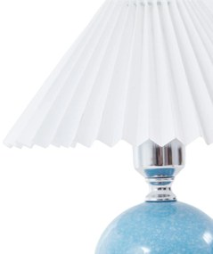 Lampada da tavolo Lindby Kerimi, ceramica, blu