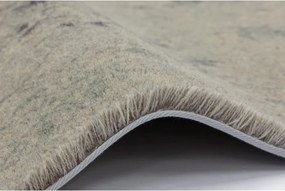 Tappeto in lana beige 133x190 cm Calisia Vintage Flora - Agnella