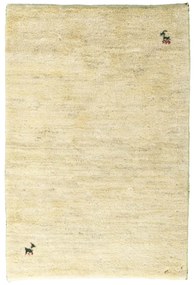 Gabbeh Tappeto 90x60 Beige (Iran) Annodato A Mano