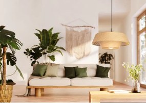 Eglo 44096 - Sospensione su cavo MARFORD 1xE27/60W/230V in rafia