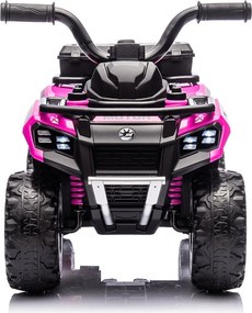 Quad Elettrico per Bambini Safari 6V con Bauletto Posteriore Rosa...