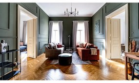 Divano letto marrone arancio Emile - Bobochic Paris