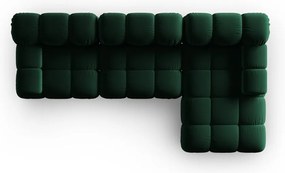 Divano in velluto verde 285 cm Bellis - Micadoni Home