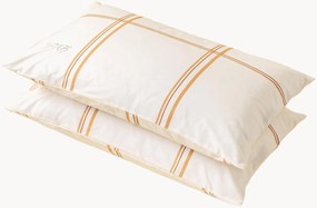 Set di 2 federe in percalle di cotone Crème Caramel