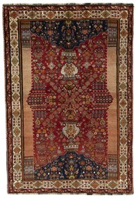 Shiraz Tappeto persiano 260x180 Rosso (Iran) Annodato A Mano
