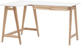 Tavolo da lavoro con piano bianco 85x135 cm Luka - Ragaba