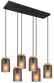 Lampada APP1813-6CP Frosted Grey