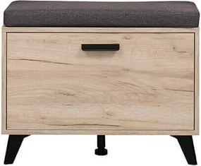 DODO - armadietto per ingresso con cuscino colore rovere