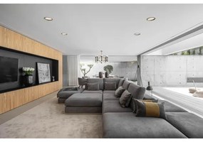 APLED - Lampada LED RONDO WOODLINE LED/6W/230V 3000K diametro 15 cm cenere legno solido