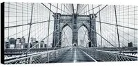 Stampa su tela Zoom Brooklyn grigio, multicolore 140 x 70 cm