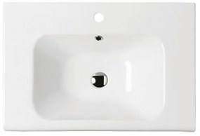 Lavabo consolle rettangolare in ceramica