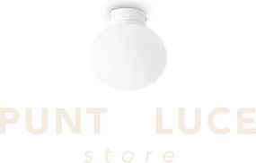 Cotton plafoniera in vetro bianco 1 luce attacco g9 lampadina inclu...