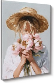 Quadro con elementi dipinti a mano 70x100 cm Estelle – Styler