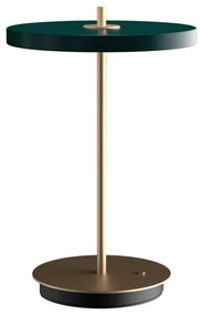 Lampada da tavolo dimmerabile a LED verde con paralume in metallo (altezza 31 cm) Asteria Move - UMAGE