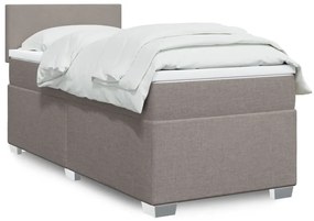 Giroletto A Molle Con Materasso Tortora 90x190 Cm İn Tessuto /