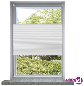 vidaXL Tenda plissè 80x150cm bianca