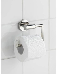 Porta carta igienica a parete in acciaio inox in argento lucido Bosio - Wenko