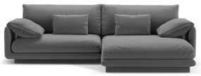 Divano angolare grigio scuro (angolo destro) Torino - Micadoni Home