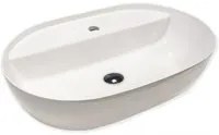 Lavabo d'appoggio ovale monoforo 57x38 cm collezione Happy Hour Slim di Hatria