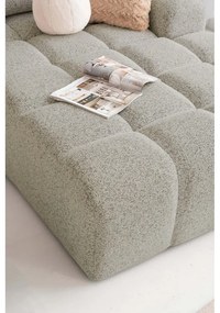 Divano angolare componibile marrone chiaro allungabile/con contenitore (con penisola a destra) Lulu – Miuform