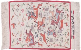 Kilim Tappeto persiano 50x70 Rosso (Iran) Annodato A Mano