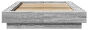 Giroletto luci led grigio sonoma 100x200cm in legno multistrato