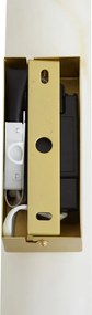 Lampada da parete Japandi in ottone e alabastro con LED dimmerabile a 3 fasi - Josephine