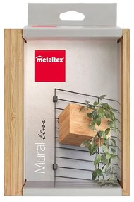 Componente in bambù - scatola portaoggetti in colore naturale 19x15 cm Mural - Metaltex