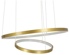 Lampada a sospensione LED in oro ø 50 cm Lune - Candellux Lighting