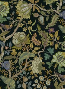 Josephine Munsey Carta da parati Chameleon Trail - Black and Green
