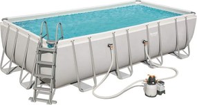 Piscina Power Steel Rettangolare Telaio Portante Cm.549X274X122H. - kg.113.9 - lt.14.812 - filtro sabbia (art.56466)
